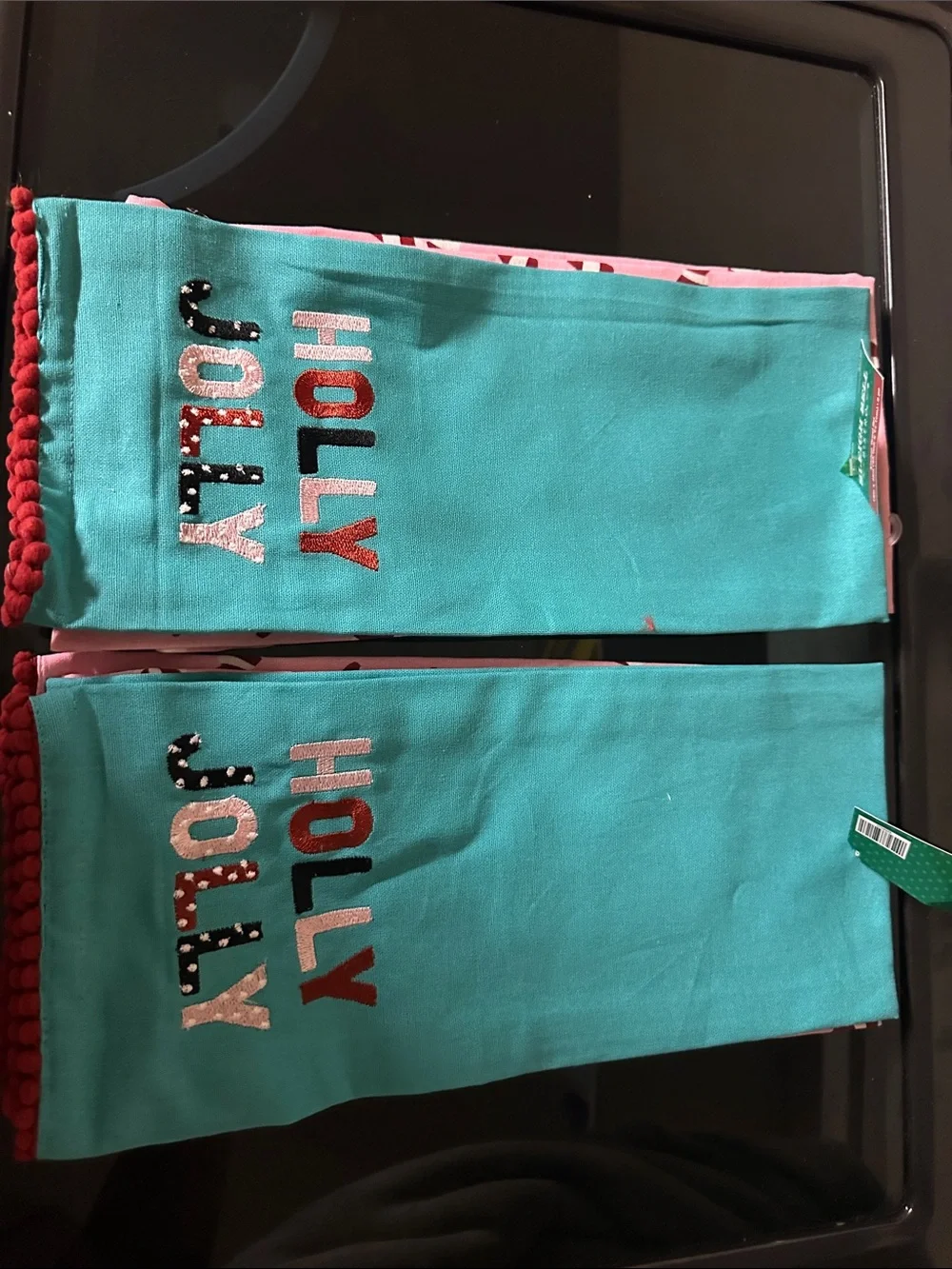 'Holly Jolly' Festive kitchen towel set